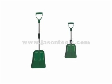 Telescoping snow shovel