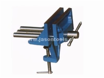 Clamp-on woodworking vise