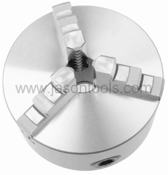 3 jaw self-centering scroll chucks-solid jaws DIN6350