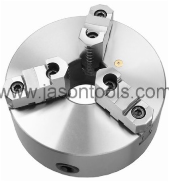 3 jaw self-centering scroll chucks-steel body,two piece jaws DIN6350