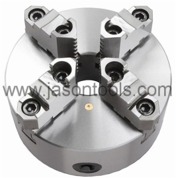 4 jaw self-centering scroll chucks-steel body,two piece jaws,DIN6350