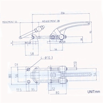 Toggle-lock plus action clamps
