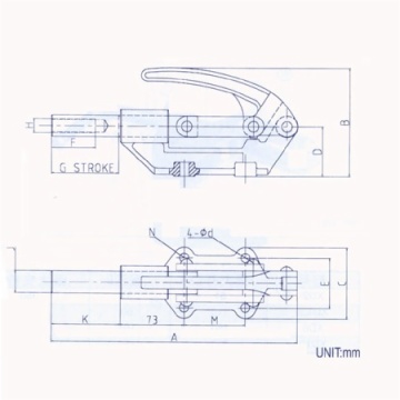 Straight-line action clamps